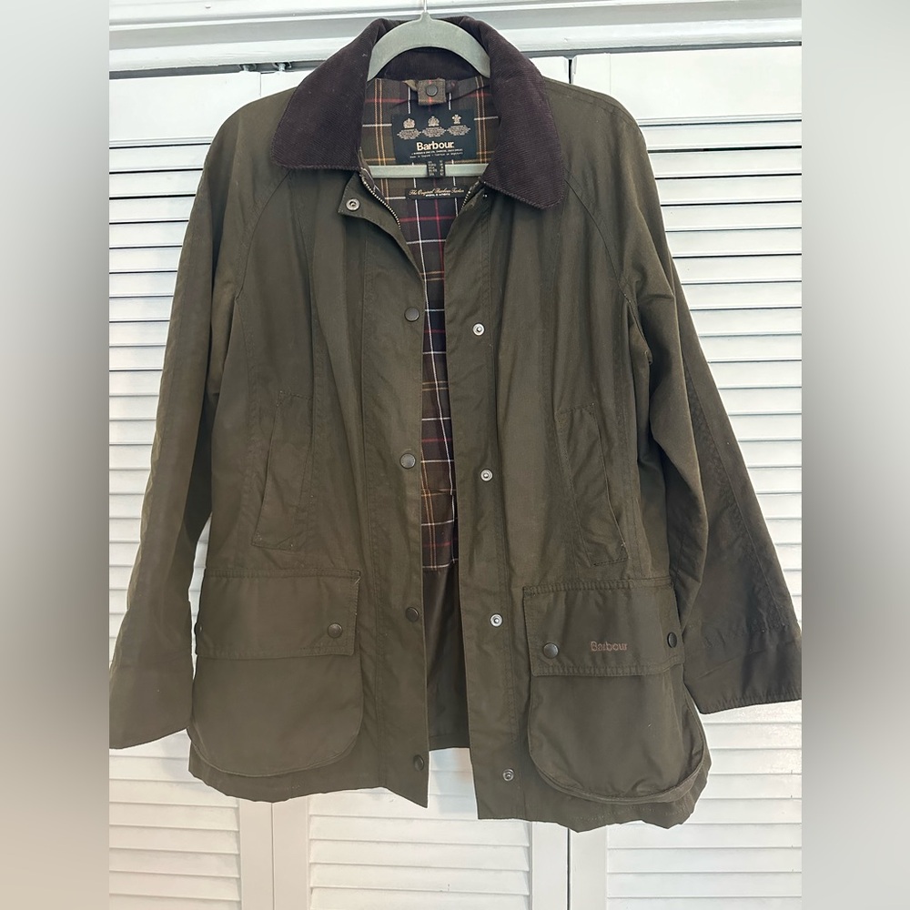 Women’s Barbour Olive Wax Jacket